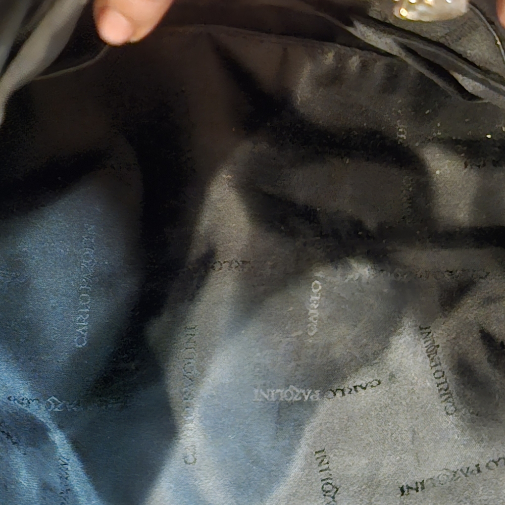 Navy Leather Men's Bag - Picture 5 of 6